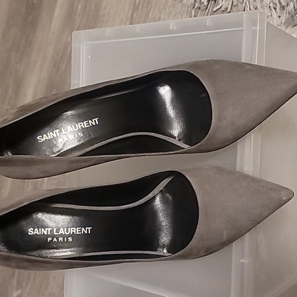 Saint Laurent Suede Pumps, Size 39½ - Picture 1 of 5